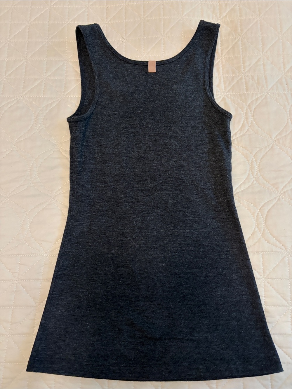 Lunya Restore Base Tank Top Charcoal Grey Heathered Loungewear Size S - Picture 2 of 2